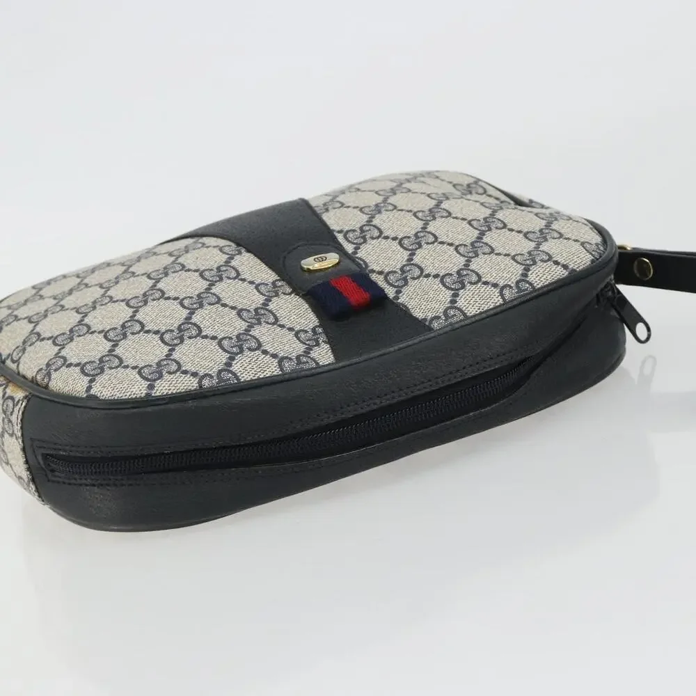 Gucci GG Supreme Web Clutch 89 Blue